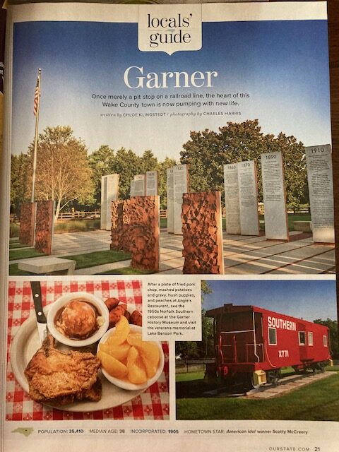 Downtown Garner Featured in Our State Magazine’s November Issue